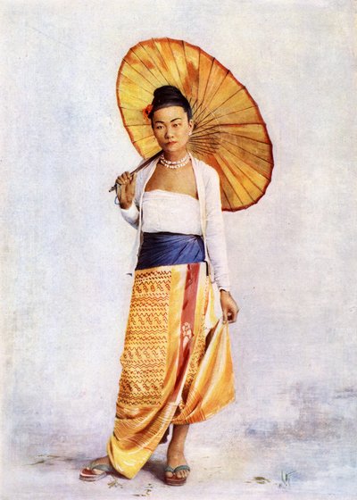 A Burmese Lady by Philip Adolphe Klier